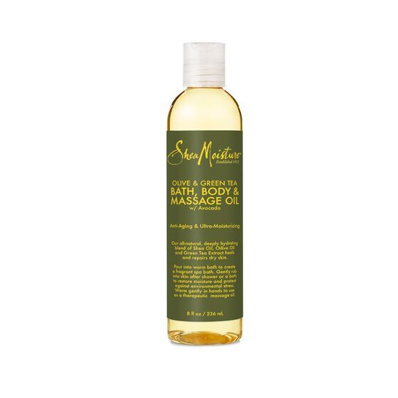 Shea Moisture Olive Oil & Green Tea Massage Oil 8oz product image