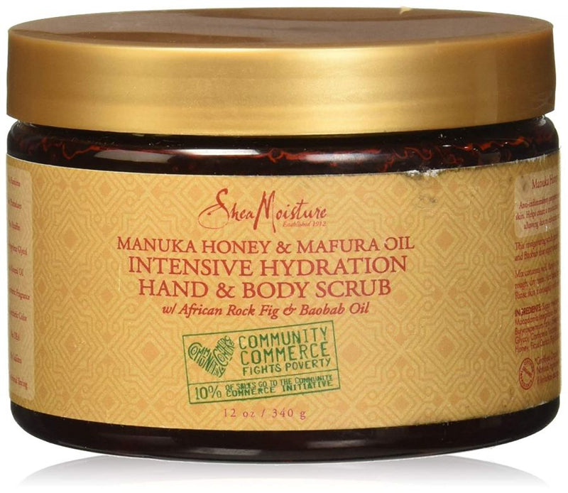 Shea Moisture Manuka Honey & Mafura Oil Hand and Body Scrub 12oz product image