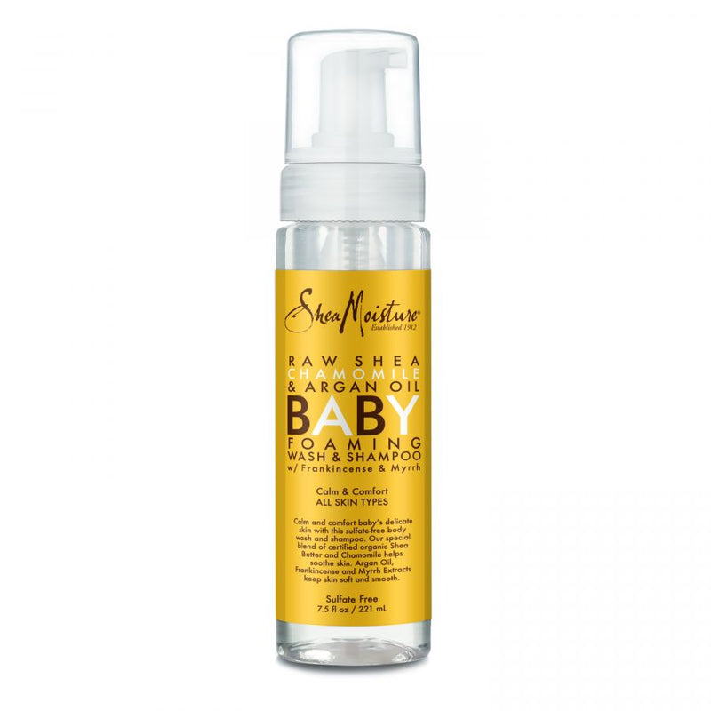 Shea Moisture Raw Shea, Chamomile & Argan Oil Foaming Wash & Shampoo 7oz product image