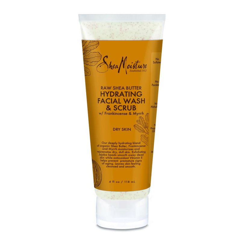 Shea Moisture Raw Shea Butter Facial Wash & Scrub 4oz product image