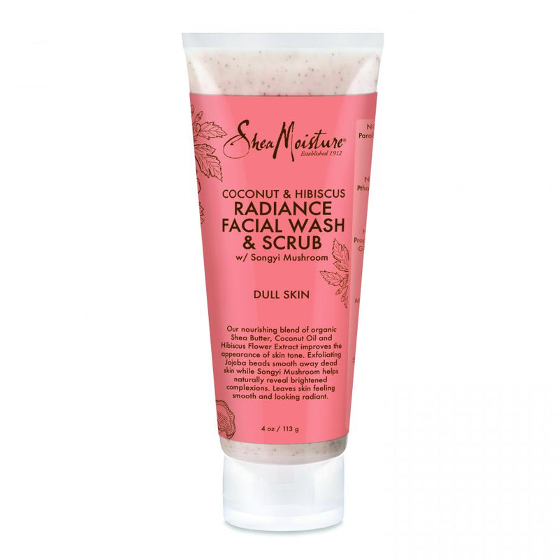 Shea Moisture Coconut & Hibiscus Facial Wash & Scrub 4oz product image