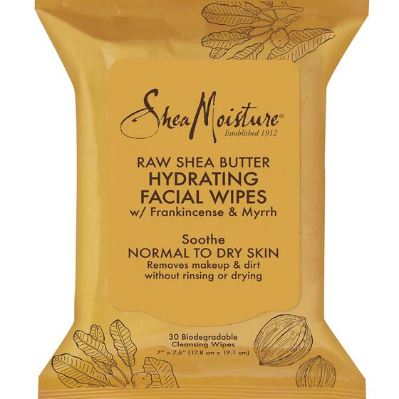 Shea Moisture Raw Shea Butter Facial Wipes 30oz product image