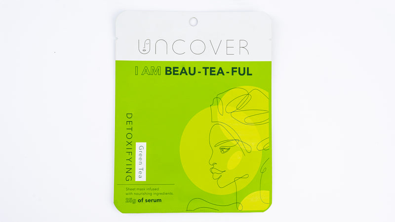Uncover Green Tea Detoxifying Sheet Mask 25g of Serum product image
