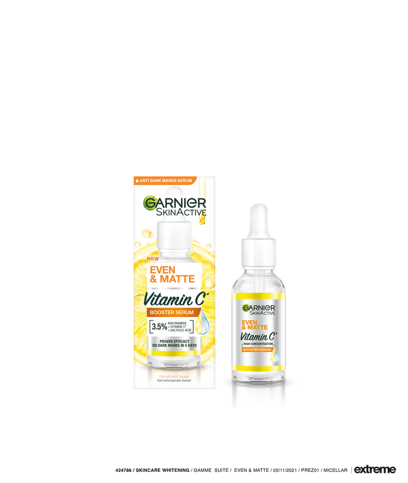 Garnier Even & Matte Vitamin C Booster Serum 30ml product image