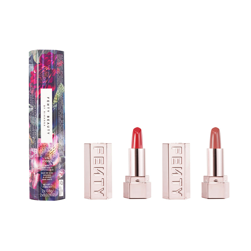 Fenty Beauty Lil Icons Mini Semi-Matte Lipstick Duo Schola Sista The Mvp 0.8g product image