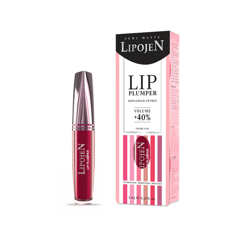 Lipojen Lip Plumper Semi Matte N°10 – Hot Red 5ml product image