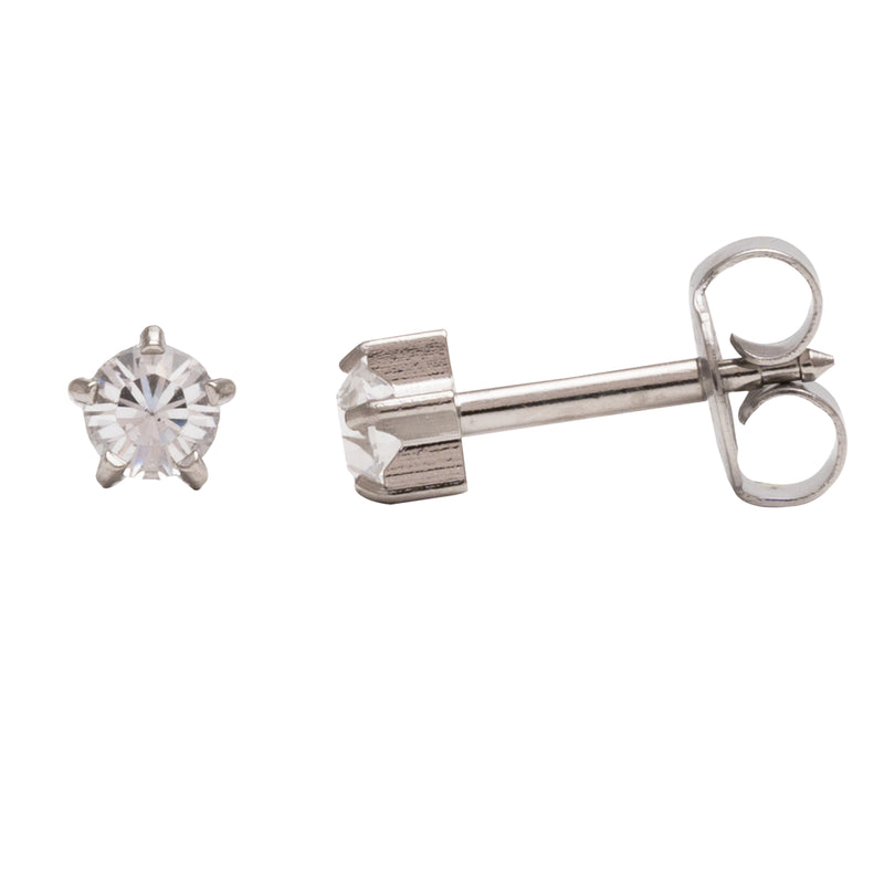 Studex Ear Stud PR-R104W-STX Clear 3mm product image