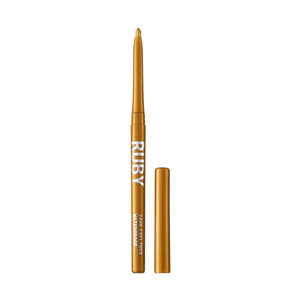 Ruby Kisses 24 Auto Eyeliner Waterproof - Metallic Gold product image