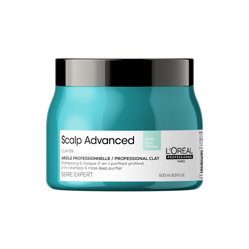 L’Oréal Professionnel Scalp Advanced Anti-Oiliness 2in1 deep purifier clay 500ml product image