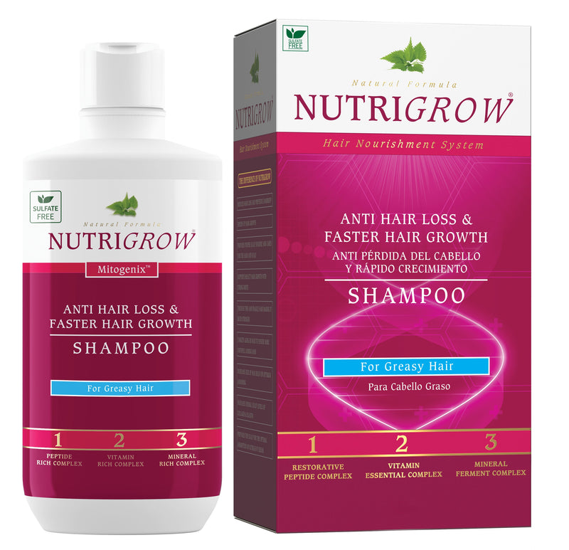 Nutrigrow Anti Hair Loss& Faster Hair Growth Shampoo For Greasy Hair 300ml product image