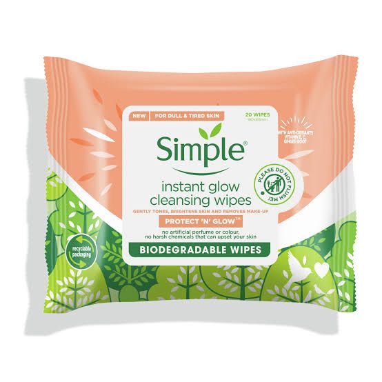 Simple Instant Glow Cleansing Wipes 20 product image