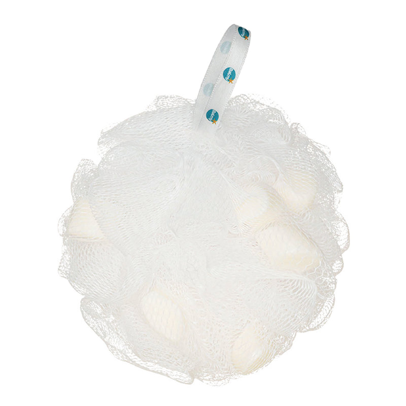 Balmy White Bath Pouf with Soap Pieces (en) 75g product image