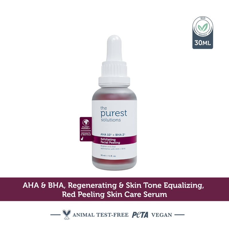 The Purest Solutions AHA 10% + BHA 2% Exfoliating Facial Peeling 30ml product image