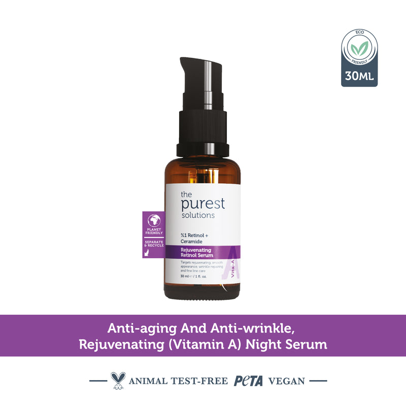 The Purest Solutions Rejuvenating Retinol Serum 1% Retinol + Ceramide 30ml product image