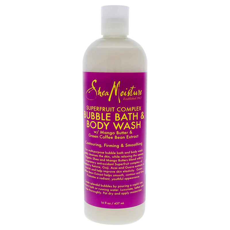 Shea Moisture Superfruit Complex 2in1 Bubble Bath & Body Wash 16oz product image