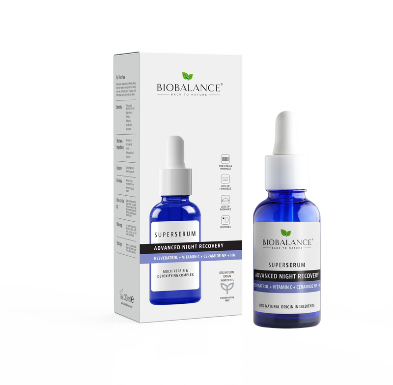 Bio Balance Overnight Recovery Ceramide + Resveratrol Super Serum 30ml product image